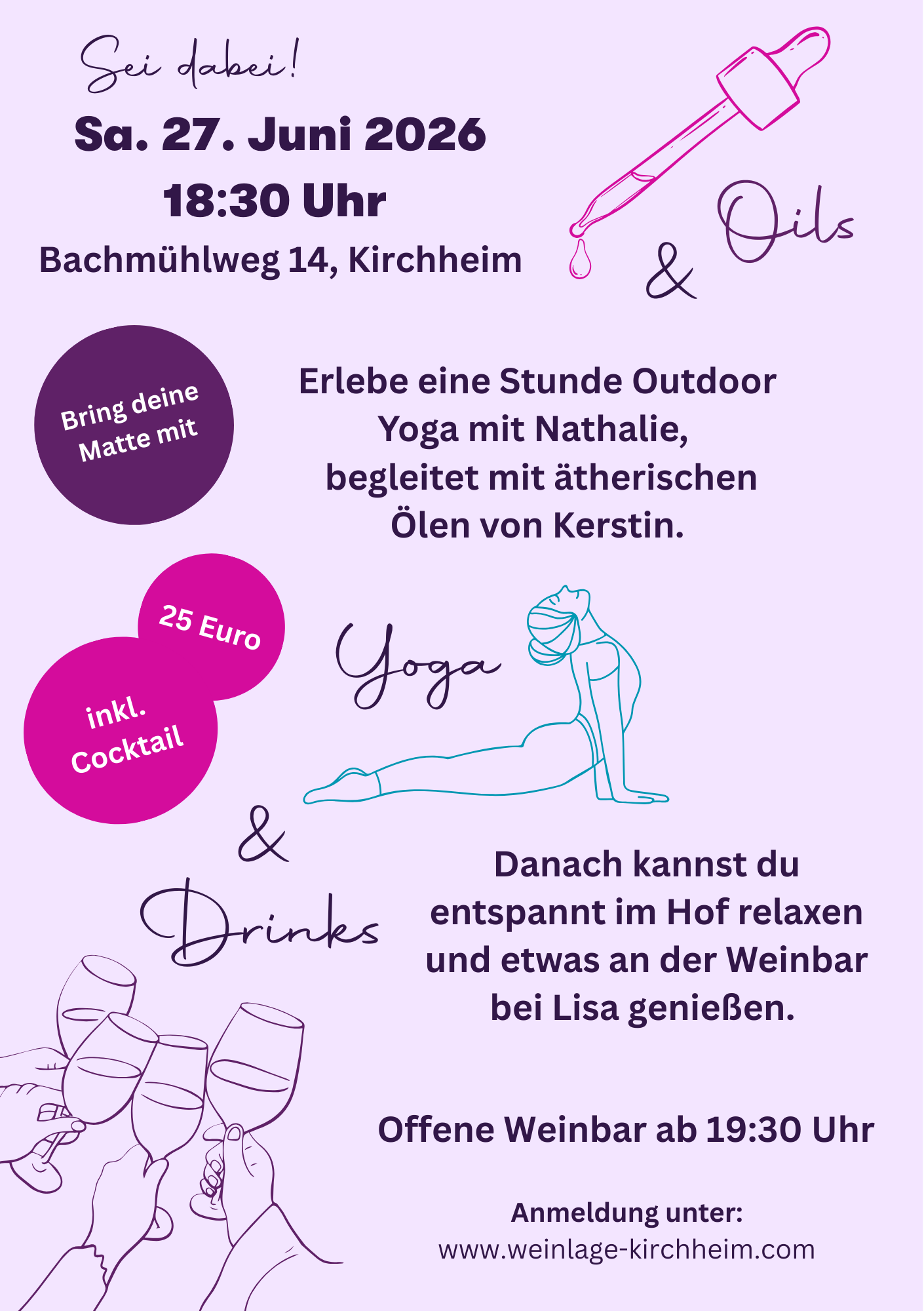 Oils, Yoga & Drinks