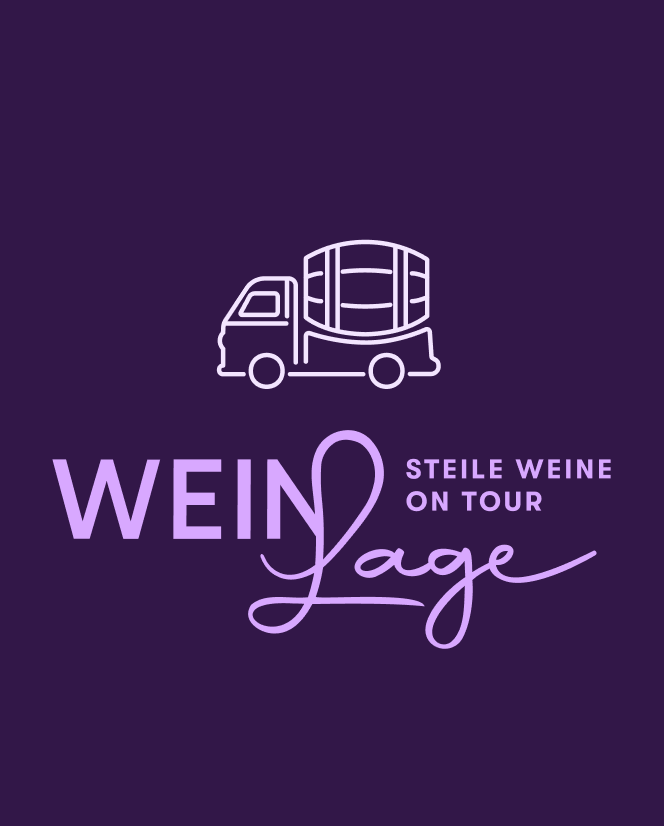 Weinlage on Tour – Busicon auf dunklem Hintergrund